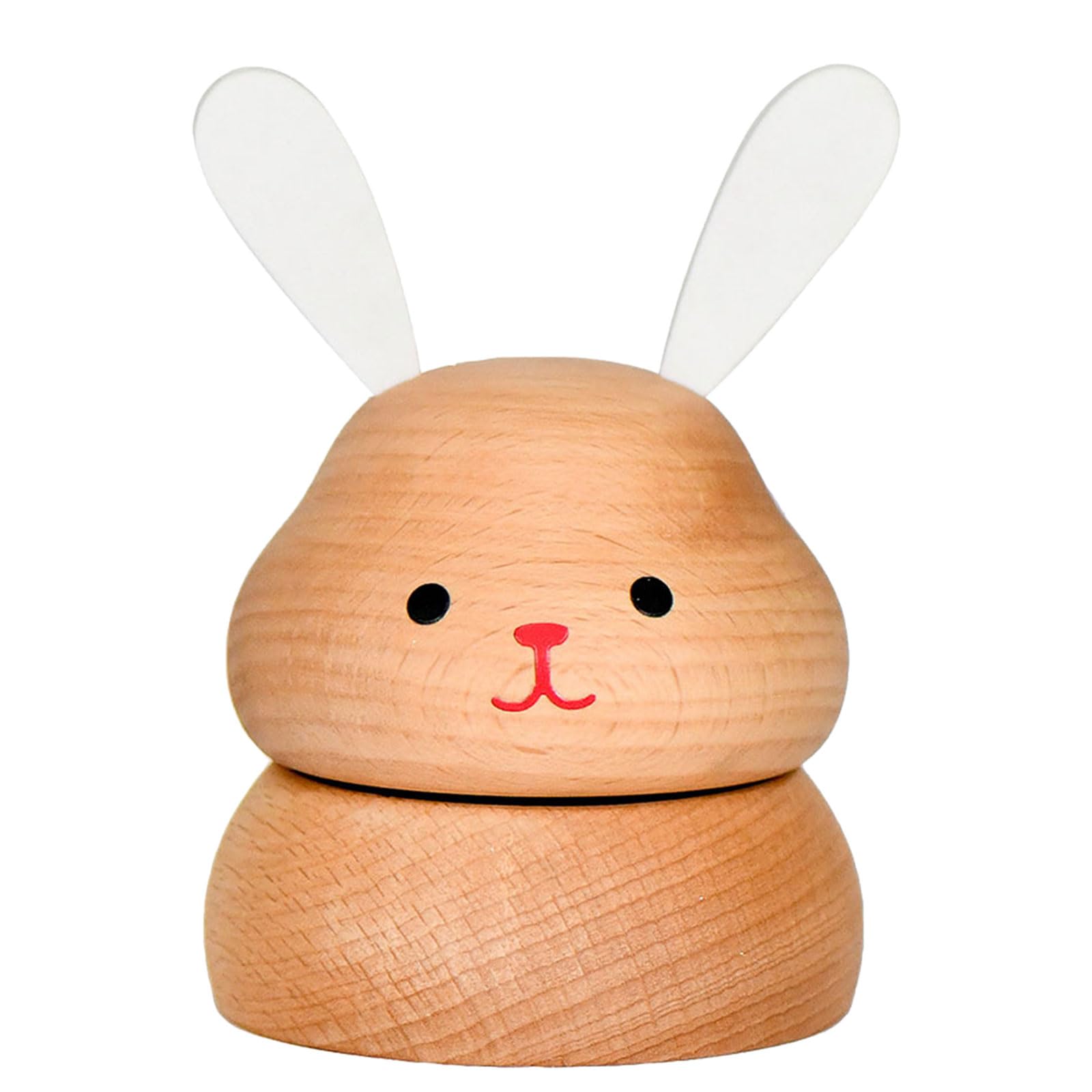 Shurhome Handcraft Wooden Mushroom Rotating Musical Box Classical Melodies Rotating Usic Home Decoration for Kids Adults Wooden Music