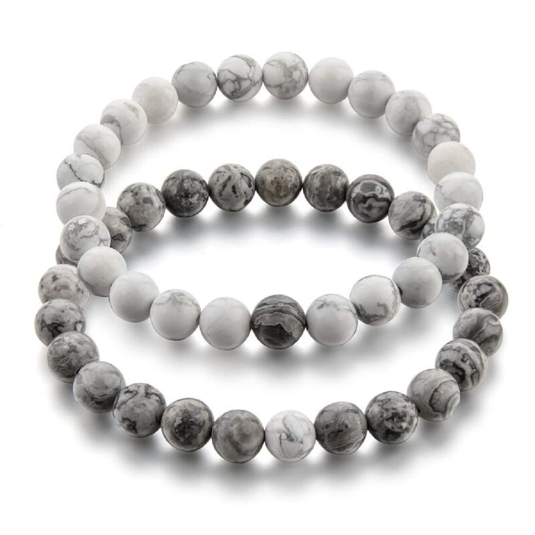 Hot And Bold Couple-Combo Matching Best Friend Relationship Natural Multi Layer Tiple Protection Stone Beads Magnetic Bracelets For Unisex Adult (B07DLPX8XZ) Amazon Price History, Amazon Price Tracker