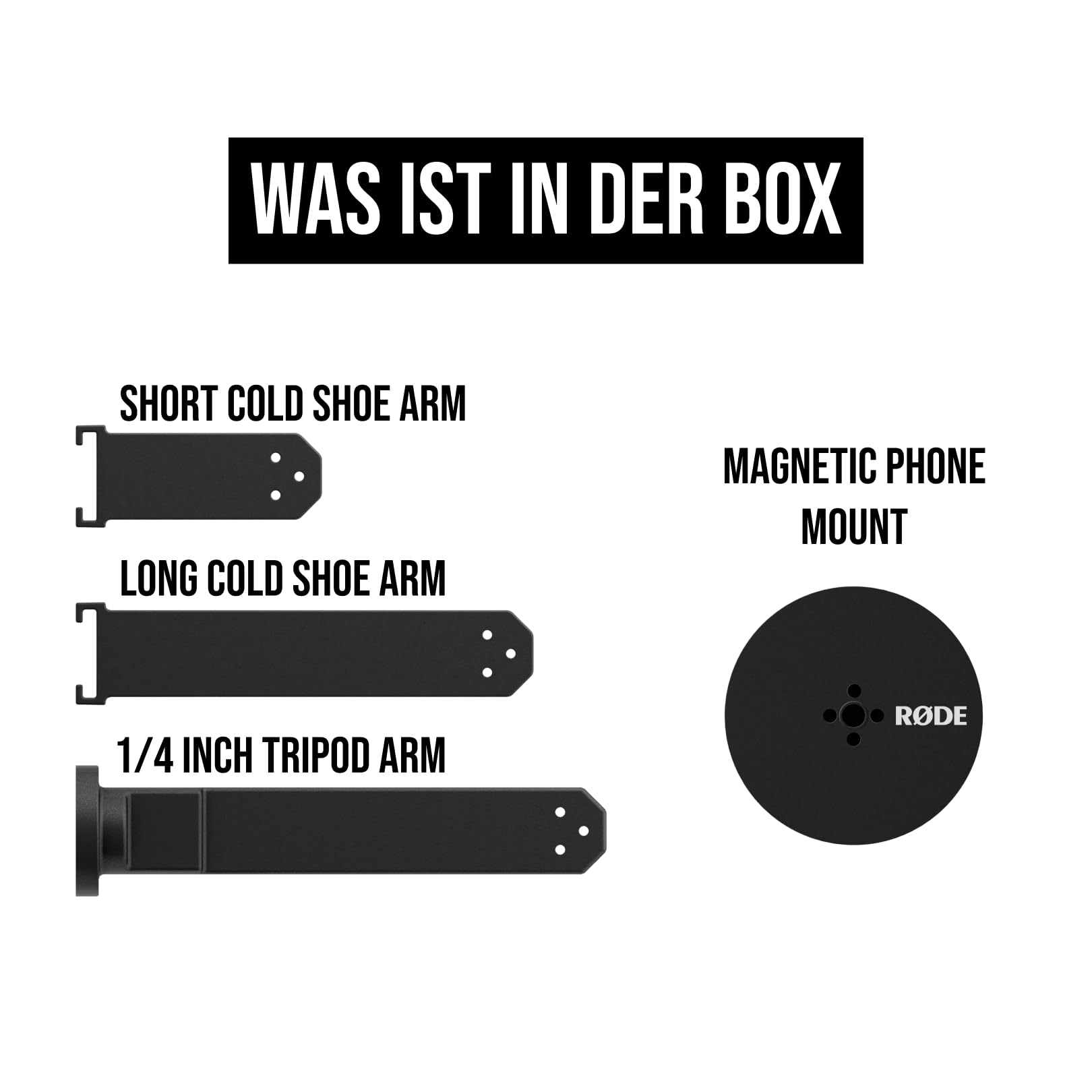 RØDE Magnetische Halterung für Smartphone-Zubehör mit Cold Shoe-Schlitzen und einem 1/4-Zoll-Gewinde (MagSafe-kompatibel)