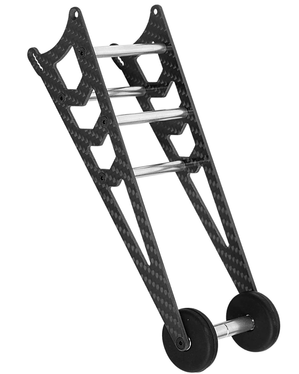 hopsupRC RC Carbon Adjustable Wheelie Bar Kit Tail Wheel Head up Wheel Upgrades Part for 1/10 Slash,Rustler,Bandit,Stampede VXL 2WD,Carbon Adjustable Wheelie Bar w/Mount Hops Up, Black