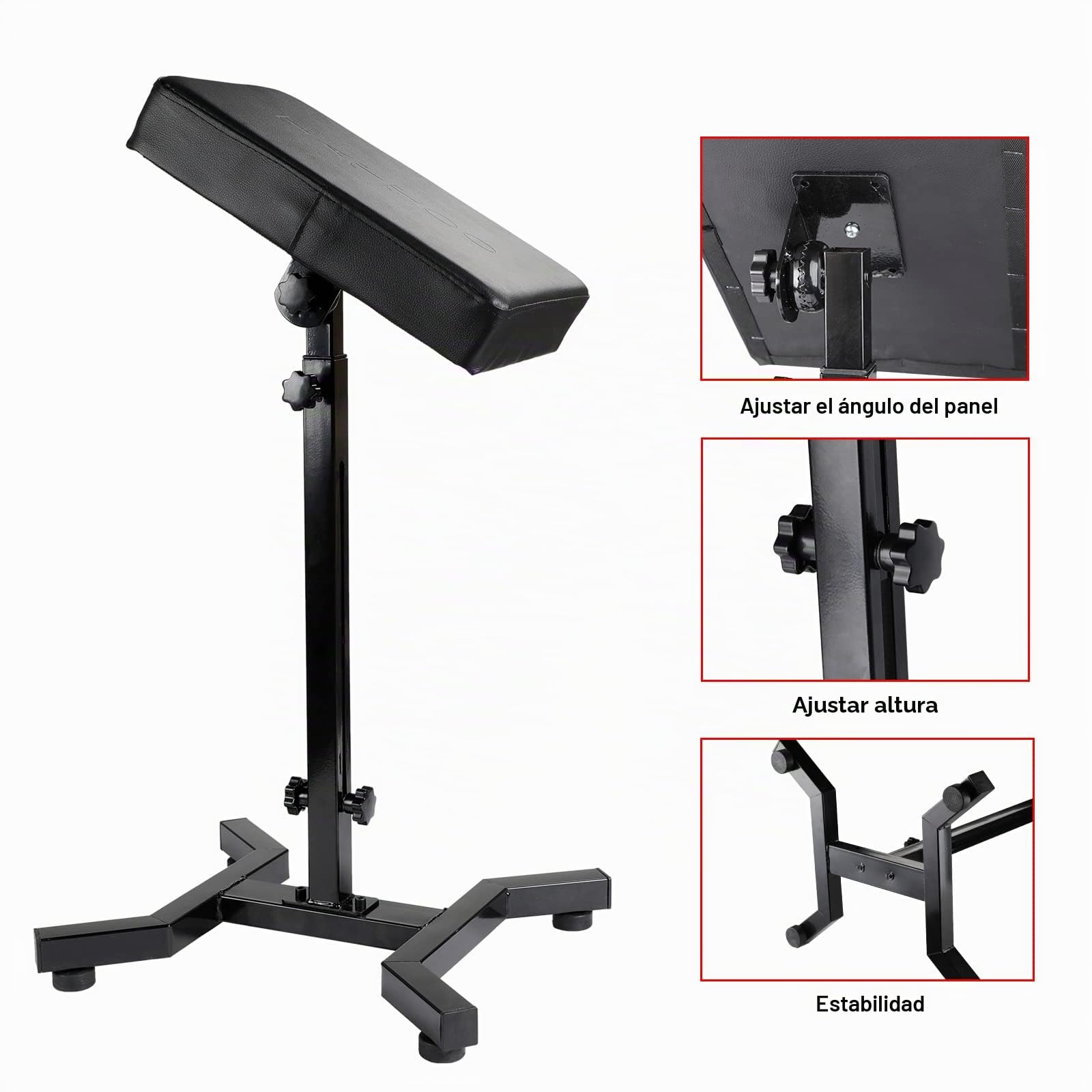 Solong Tattoo Soporte Profesional para Reposabrazos, Ajustable y Estable, Ideal para Artistas del Tatuaje.