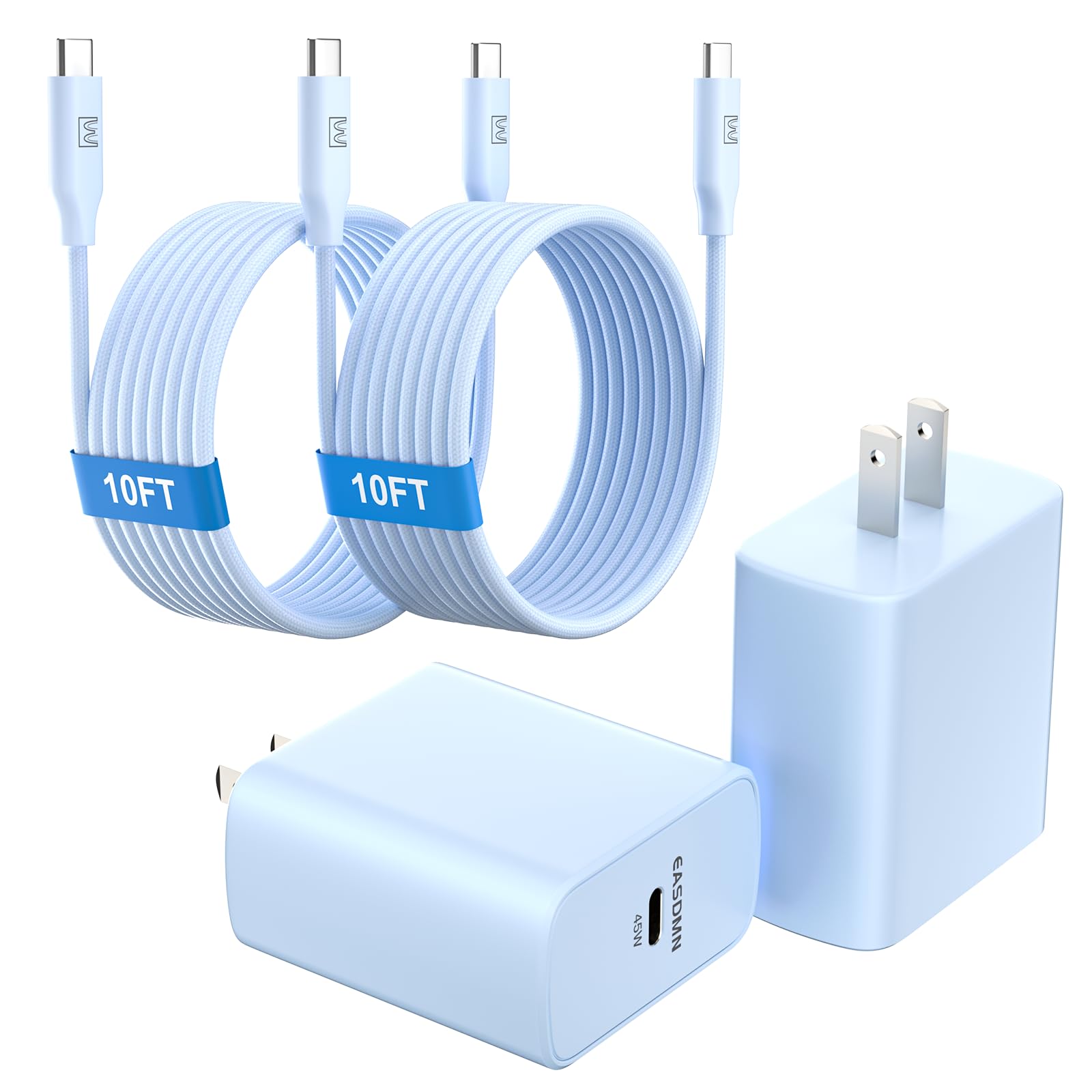 Super Fast Charger Type C, [2 Pack] USB-C Charger PD/PPS Wall Charging Block for Samsung Galaxy S26 Ultra/S25 Ultra/S25+/S25/S24/S23 Ultra/S23+/S22 Ultra/S22+/S20 Ultra, Tab S8(with 2X 6.6ft Cable) — view 12