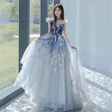 [YUANYUAN] レディース ピンクドレス 宴会ドレス イブニングドレス　M YUANYUAN] レディース ピンクドレス 宴会ドレス イブニング