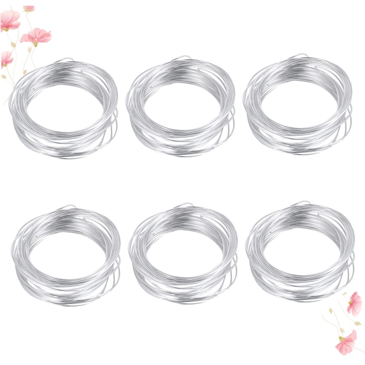 NUOBESTY 12rotoli Filo Alluminio Flessibile Per Creazioni Fai Te Per Modellismo e Creazione Di Scheletri Di Bambole Accessori Per Fiori e Supporti Decorativi