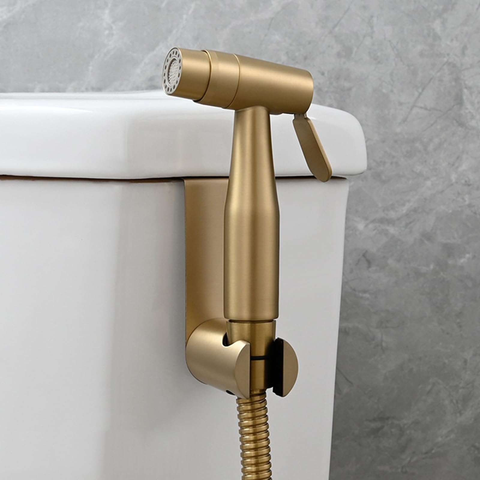 Spruzzatore a mano per bidet a doppia modalità per WC, con uscita dell'acqua regolabile, per igiene personale e pulizia, facile installazione, soluzione ecologica