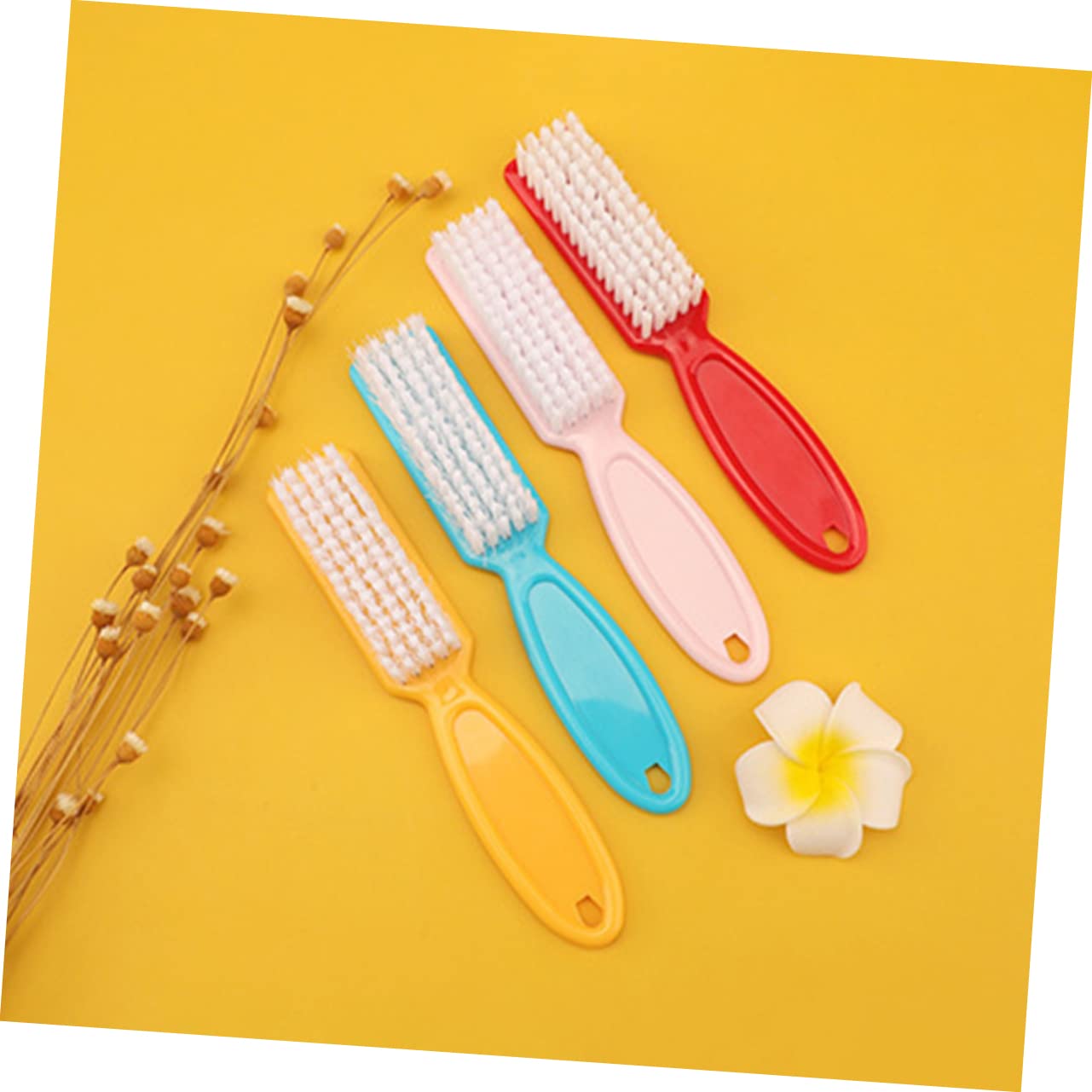 24piezas Cepillos Para Herramientas De Limpieza De Uñas Para Salón De Manicura Cepillo Limpiador De Polvo De Uñas Caseras