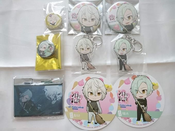 Amazon 刀剣乱舞 とうらぶ 花丸 活撃 源氏兄弟 髭切 膝丸 アニメイトカフェ アニカフェ アクキー 缶バッジ コースター等9点セット アニメ 萌えグッズ 通販