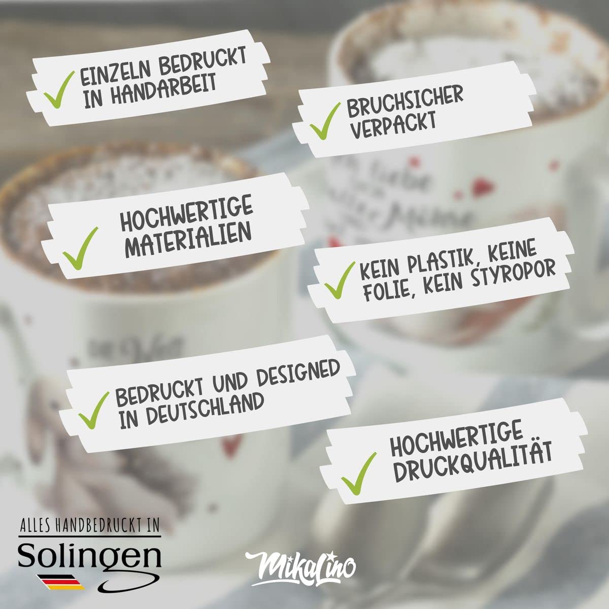 MiKalino Personalisierte Keramik-Tasse 'Hurra, Endlich Schulkind' – Mit Namen & Datum, 330 Ml, Spülmaschinenfest, Perfekt Als Schulanfangsgeschenk
