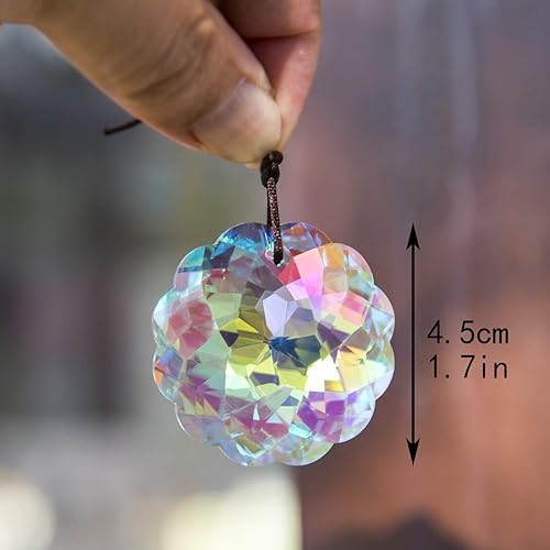 Miniatura 6 de AB - Colgante de cristal con diseño de arco iris, Feng Shui