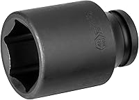 Vista 15 de Jetech - Llave de vaso de impacto profundo de 3/4 pulgadas con diseño de 6 puntos, aleación de acero cromo molibdeno tratada térmicamente, métrica