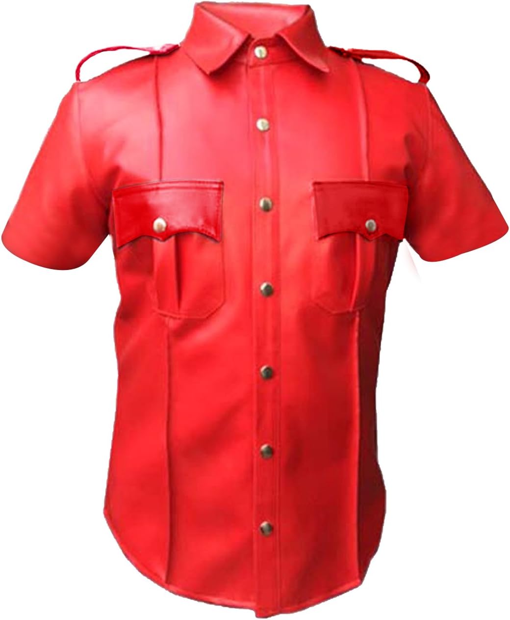 Sheep Leather Police Real Uniform Shirt BLUF Gay Mens Hot Lamb Garment Chest 40