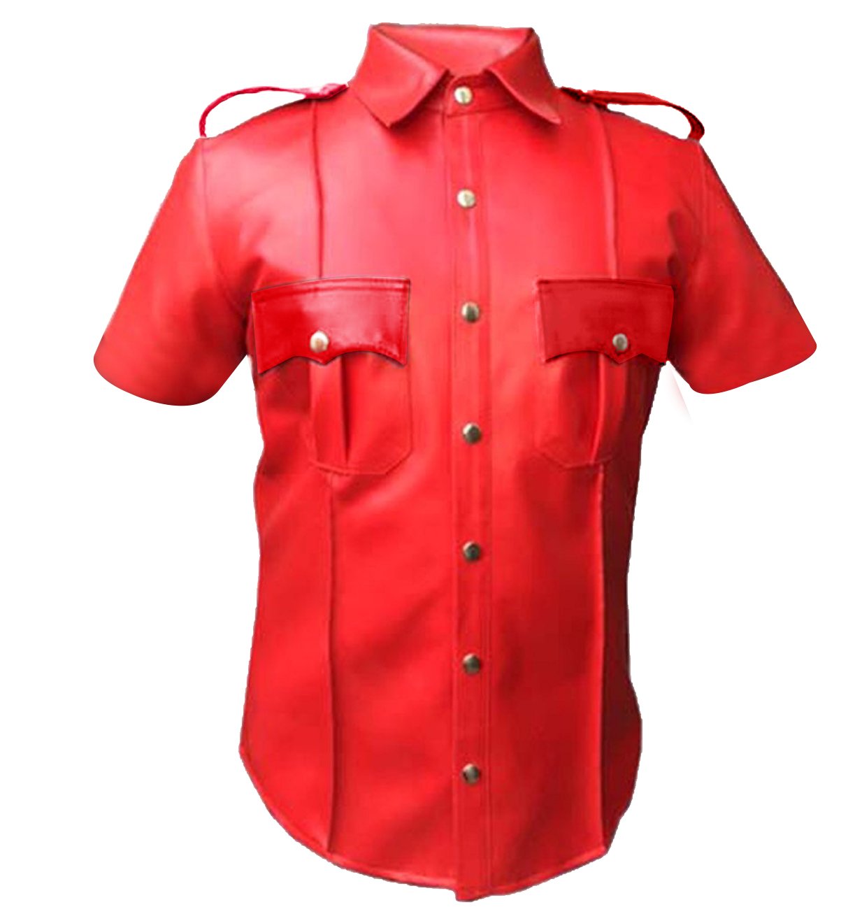 Sheep Leather Police Real Uniform Shirt BLUF Gay Mens Hot Lamb Garment Chest 40