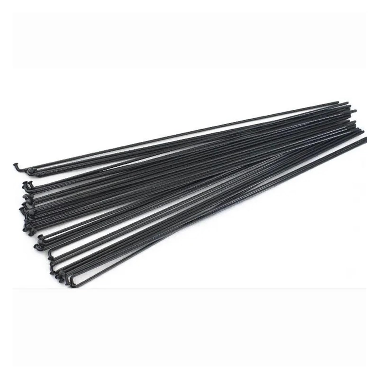 36 radios de acero para bicicleta de montaña/carretera, 14G/14K, color negro, 170 mm-350 mm