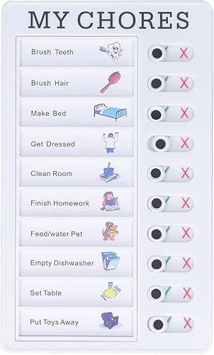 Tabla de tareas, tablero de mensajes de notas desmontable portátil para lista de tareas para niños, adolescentes y adultos, 7.9 x 4.7 pulgadas (Mis