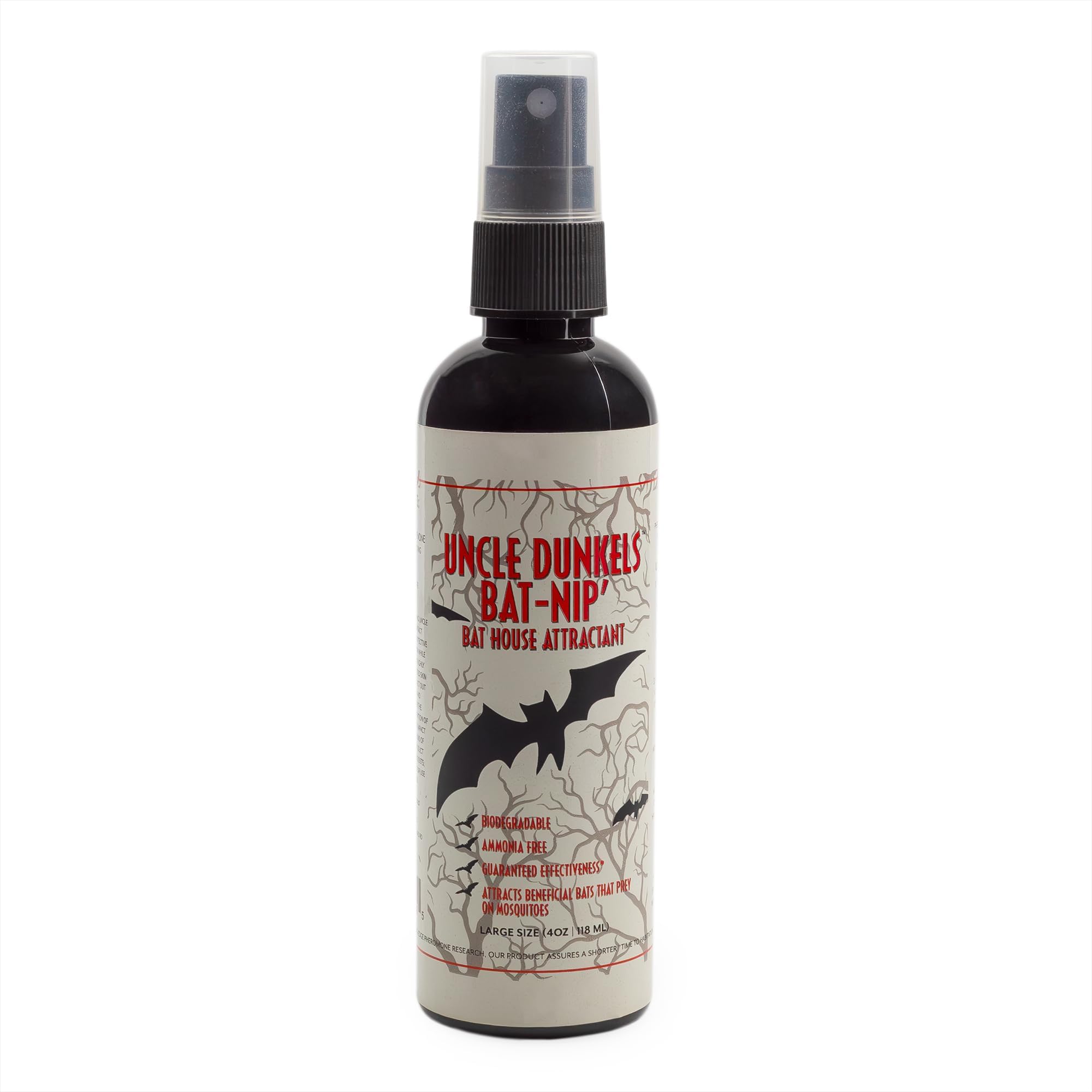 Uncle Dunkels All-Natural Bat-Nip’ Pheromone Spray; 4 Fluid Ounces Bat House Attractant Spray