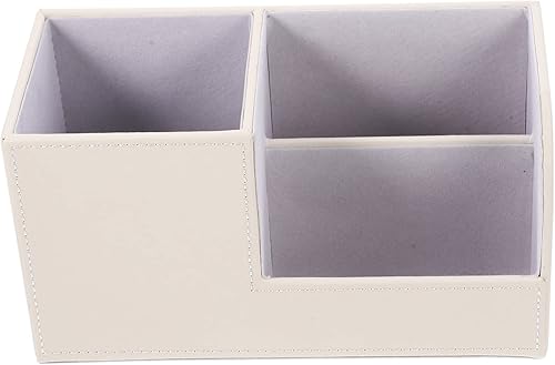 STOBOK Caja de almacenamiento Oficina de madera Organizador de lápices Organizador de lápices Taza Dormitorio Organizador de escritorio Lápices de