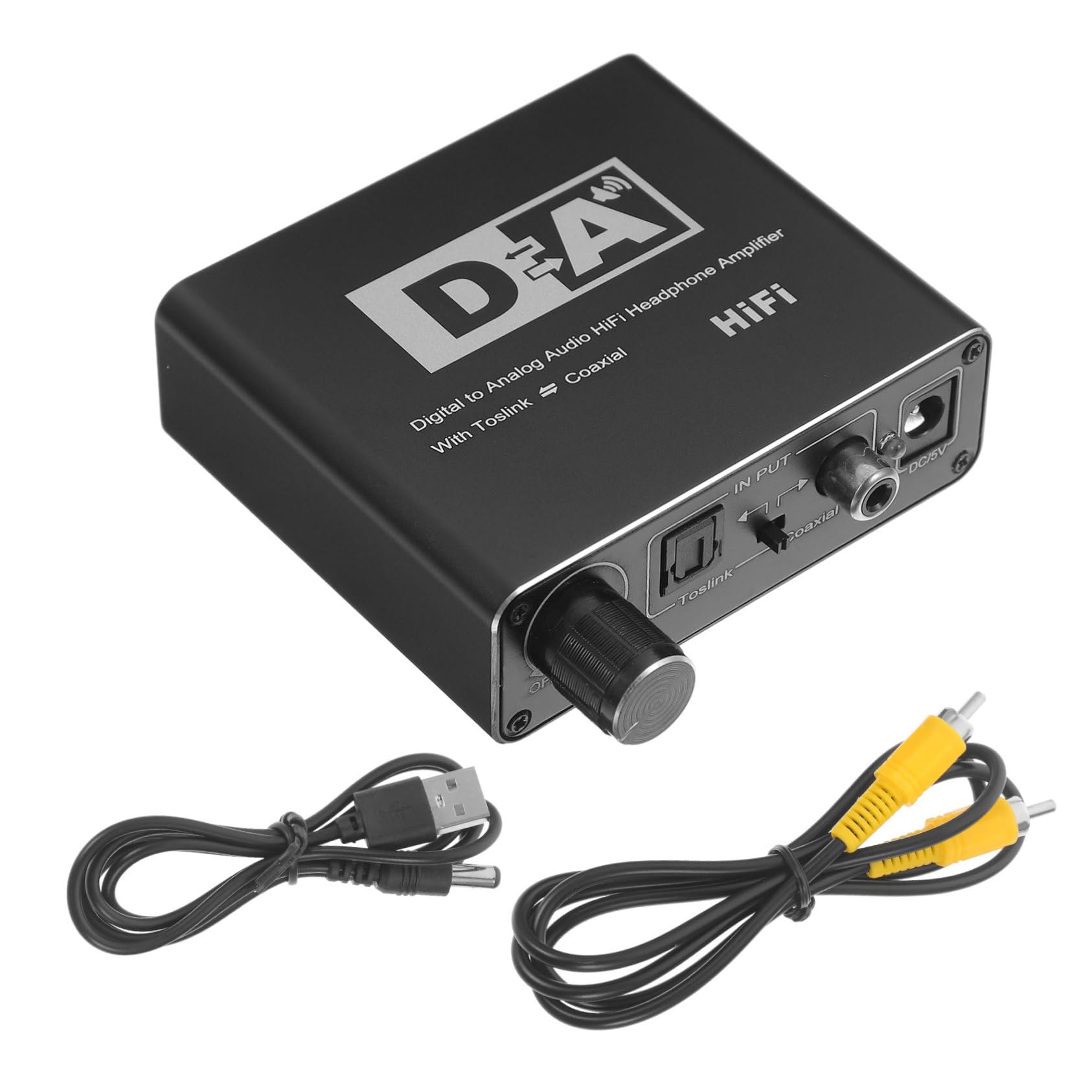 Uonlytech Convertitore Ottico-analogico Digitale Adattatore Audio Ottico-analogico Stili multipli del Suono
