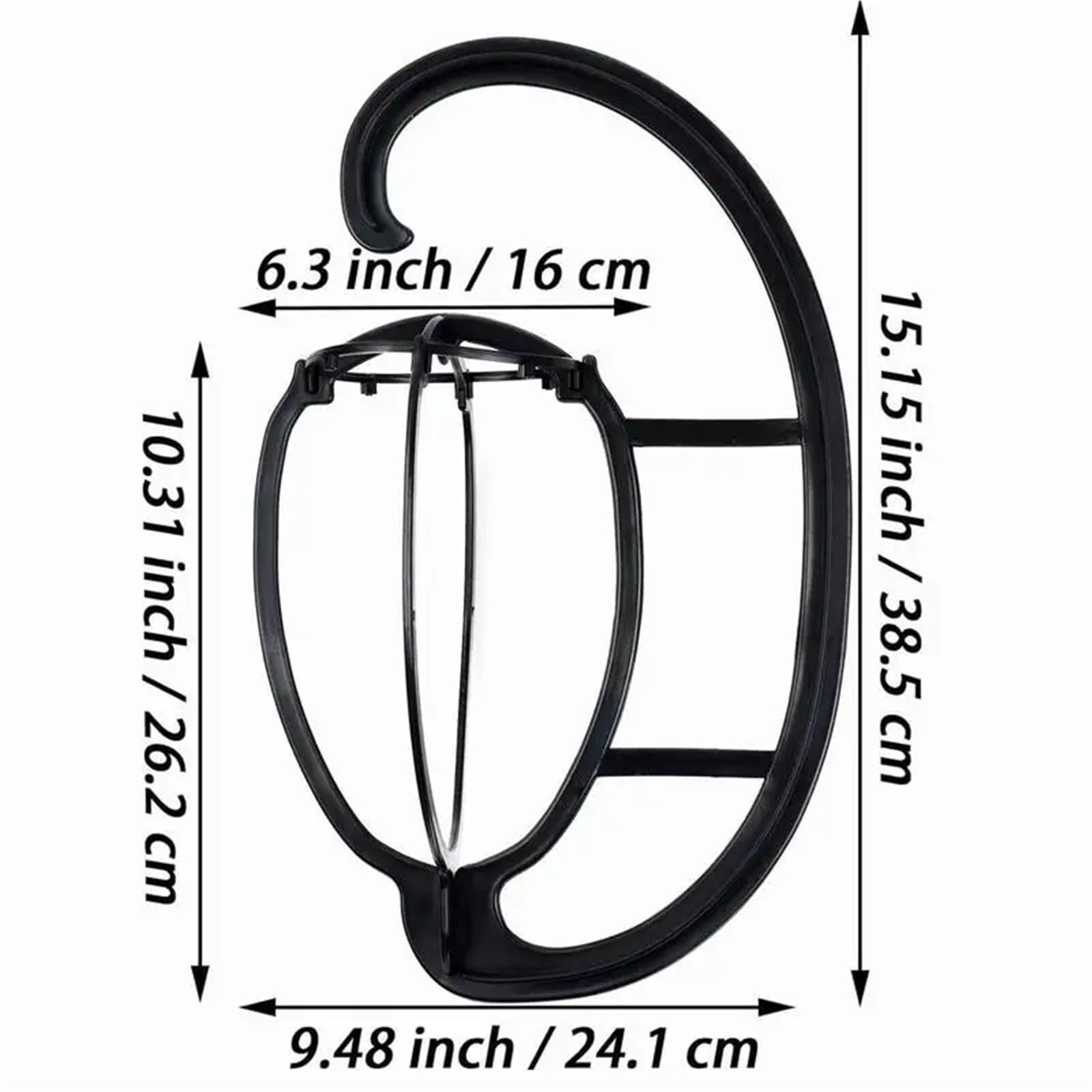 Soporte for peluca colgante de plástico desmontable y portátil, 4 Uds., for organizar el almacenamiento, cubierta for la cabeza, marco soporte for sombrero Para Pelucas(Pink)