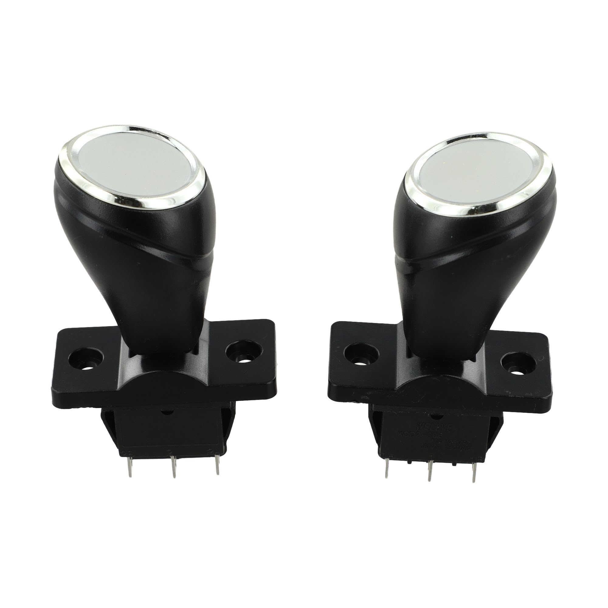 WheatThrive 2Pcs 12V Children's Bumper Car Joystick Switch, Forward/Reverse 360° Auto Reset Rocker, Compatible with 6V 12V 24V Electric Ride-On Toys
