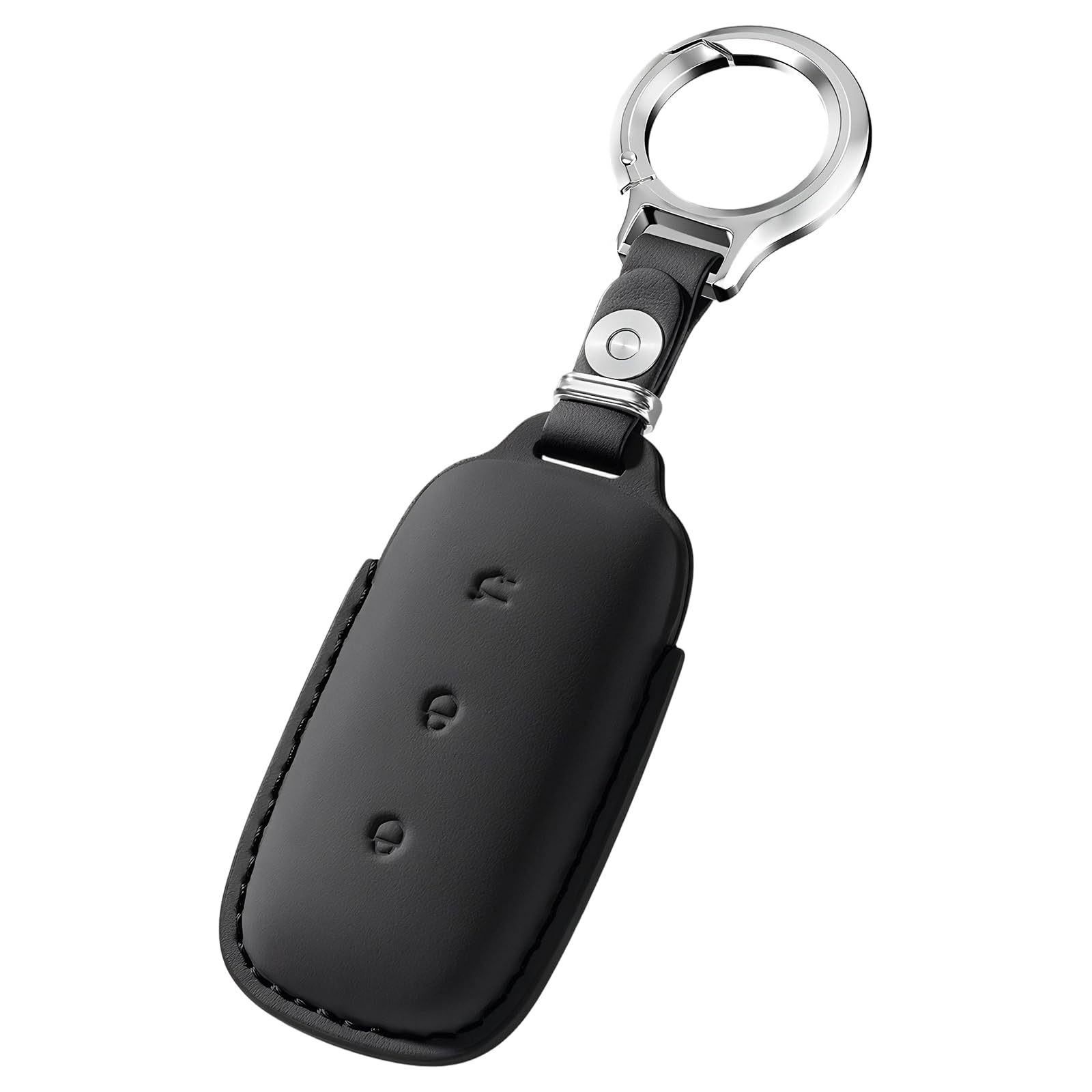 FUSDNW Leather Car Key Cover Compatible with Geely Galaxy Ex5 E5 Cityray L6 L7 Emi No.1 Proton E.mas 7 5 E8 Starry 8 Key Case Holder with Keychain