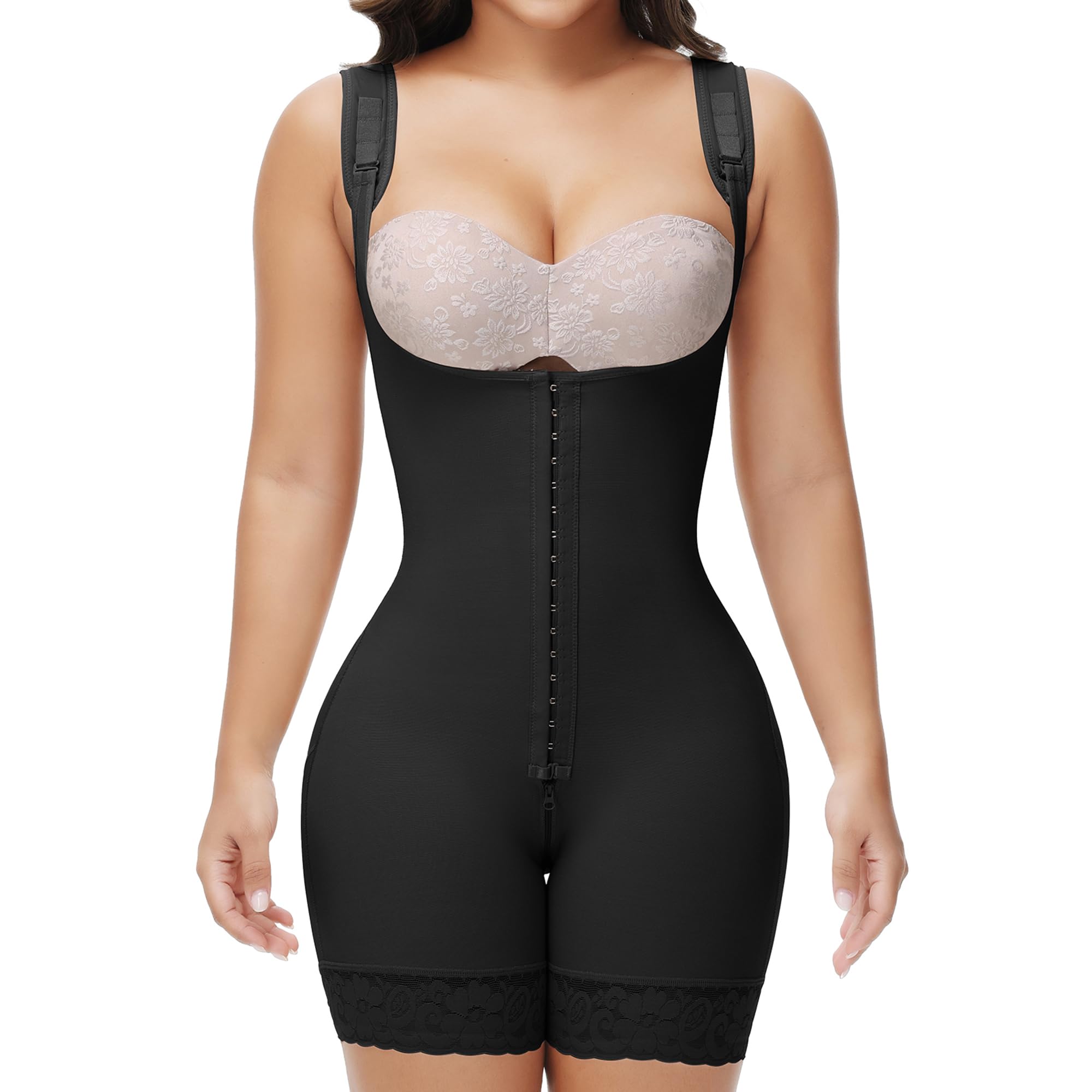 SHAPSHE Fajas Colombianas Moldeadoras Postpartum Body Shaper 3-Row Hooks