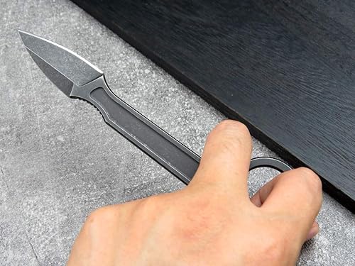 Miniatura 6 de Ccanku C1134 - Cuchillo de hoja fija, hoja D2 + mango de acero inoxidable para supervivencia, cuchillo de utilidad para acampar al aire libre con