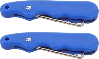 SHOWERORO 2 Pack Foldable Stainless Steel Skate Lace Tightener for Shoes