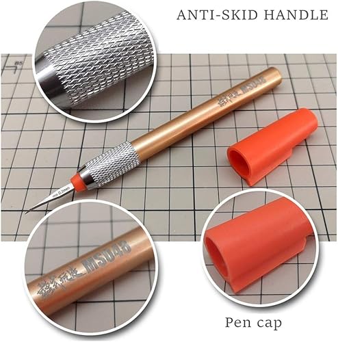 Miniatura 3 de ANSAI Hobby Tools - Cincel para herramientas de corte, 7 piezas, 0.20.40.60.80.039 in0.079 in0.118 in (todos los 7 tamaños)