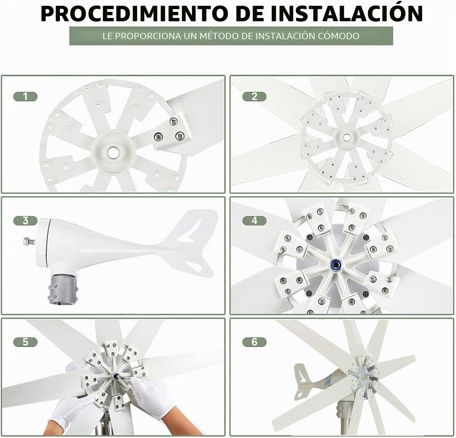 Generador de turbina eólica,Aerogenerador Horizontal Kit 20000W 12V 24V 48V 110V 220V con 8 aspas, pequeña turbina eólica for uso doméstico, RV, yate, bajo ruido,Generador de energía eólica(220V)