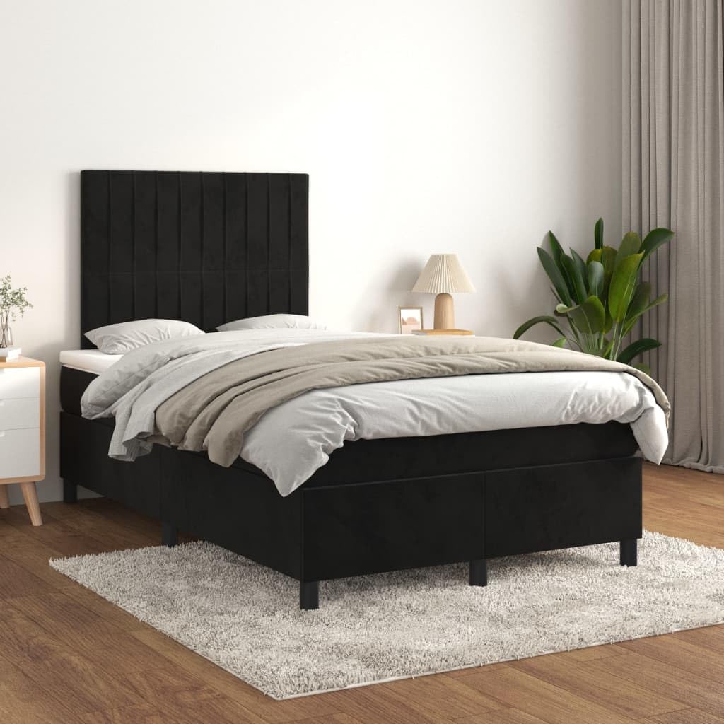 Lattenrost, komplett, Velours, Schwarz, 120 x 200 cm