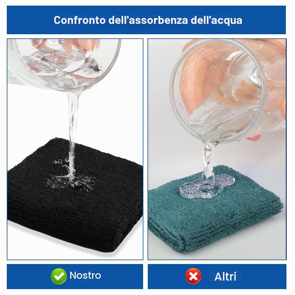Set di 12 Polsino Sportivo Elastici per Tennis Ginnastica, Calcio, Basket | 3.2 x 3.0 Inch Polsini Tergisudore in Cotone Morbido e Spesso Traspirante Adatto a Ragazzi, Ragazze e Edulti (Colorato)