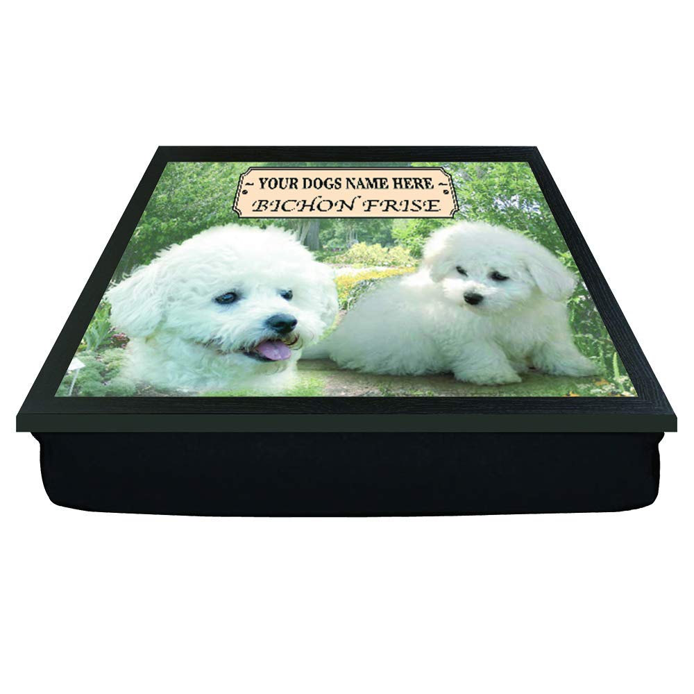 Personalised Gift Products Bichon Frise Personalised Dog Breed Gift Lap Tray