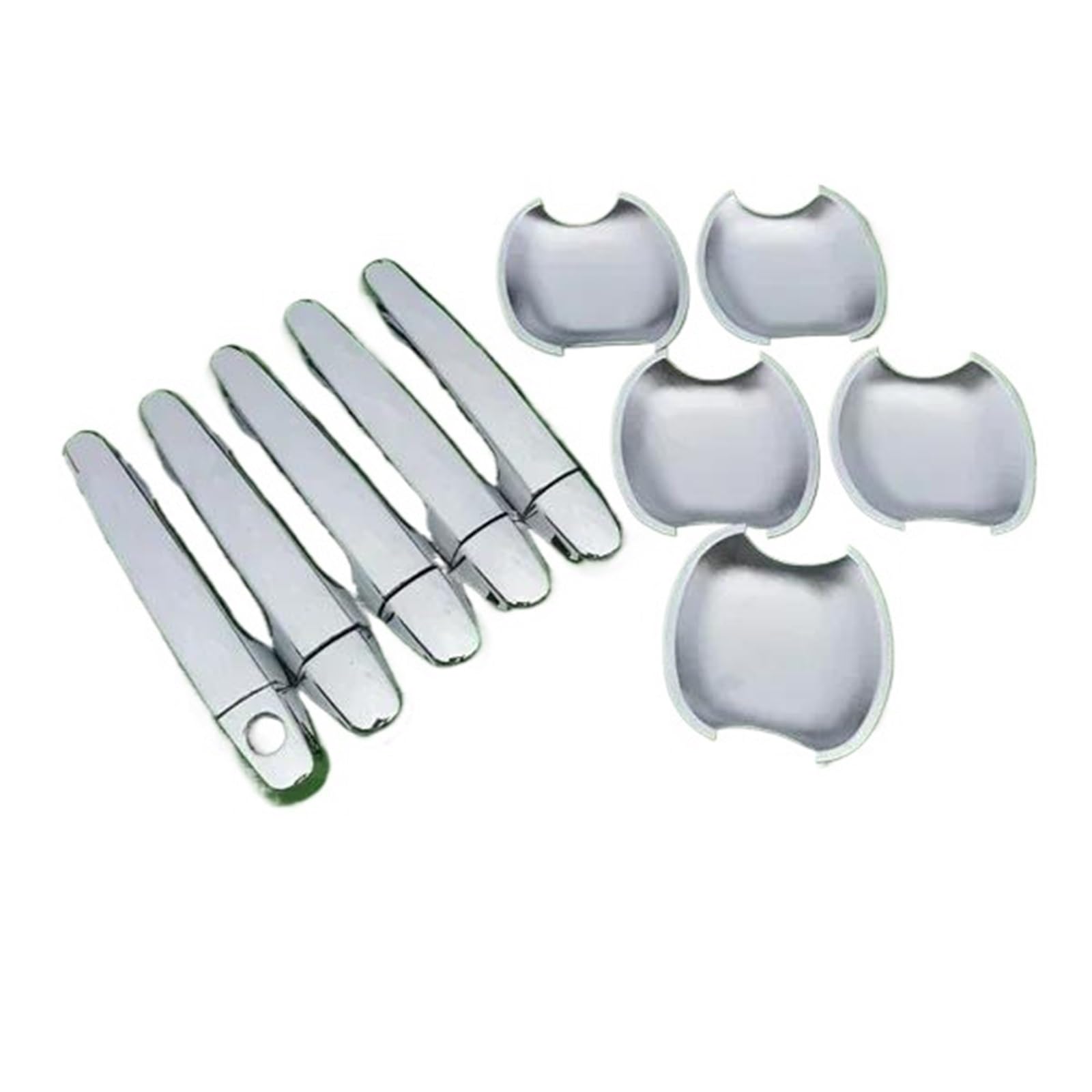ATGCBCAUF Chrome Car Door Handle Covers Stickers for Toyota RAV4 2006 2007 2008 2009 2010 2011 2012 2013 XA30 Car Exterior Door Handles