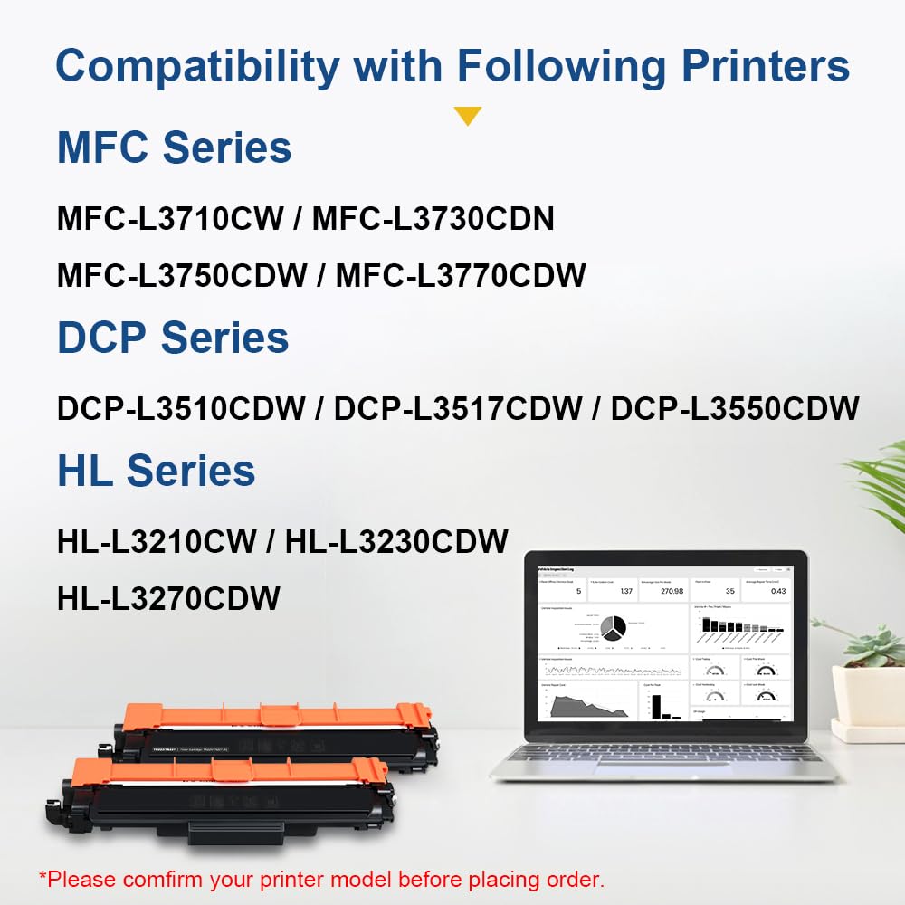 TN247 TN-247BK Toner Value Pack Compatibile per Brother TN-243CMYK TN-243 TN243 TN-247 per MFC-L3750CDW MFC-L3770CDW MFC-L3710CW DCP-L3550CDW DCP-L3510CDW HL-L3210CW Stampante (2 Nero)