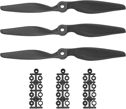 sourcing map 2 Pcs 9x6 Propeller RC 2-Vane Blades Props with Washer Black