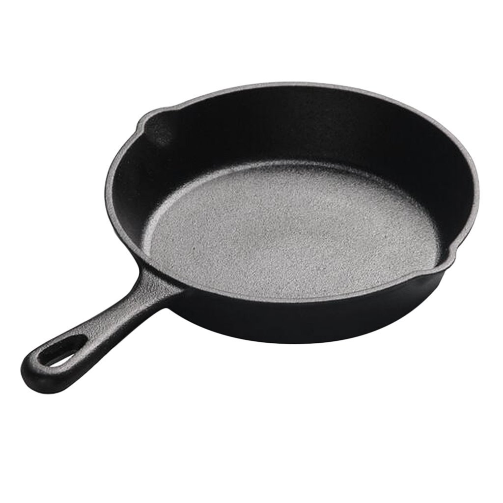 Padella Antiaderente In Ghisa Per Pancake | Diametro 20 Cm | Adatta A Induzione | Manico Lungo Per Cucina E Campeggio