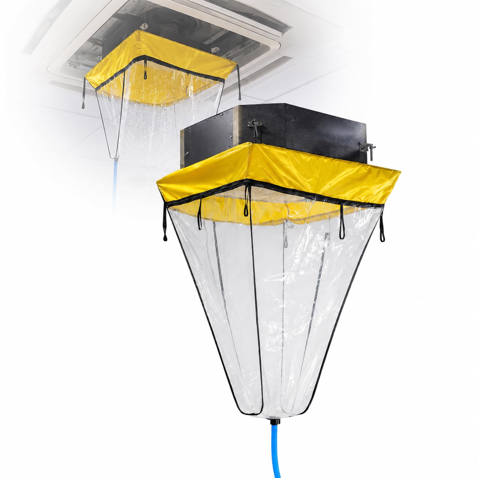 Yiyiran Cranberry Air Conditioner Cleaning Cover, Ceiling & Wall Mounted Split Ac Service Wash Cover, Drain Outlet, Reusable Air Conditioning Unit Washing Bag, Helps Reduce Splashing And Mess