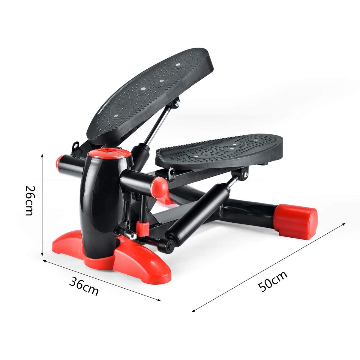 Stepper per Scale Fitness, Stepper per Scale Aerobica Twist Stair con Monitor LCD, Bande di Resistenza e Tappetino, per Principianti e Professionisti