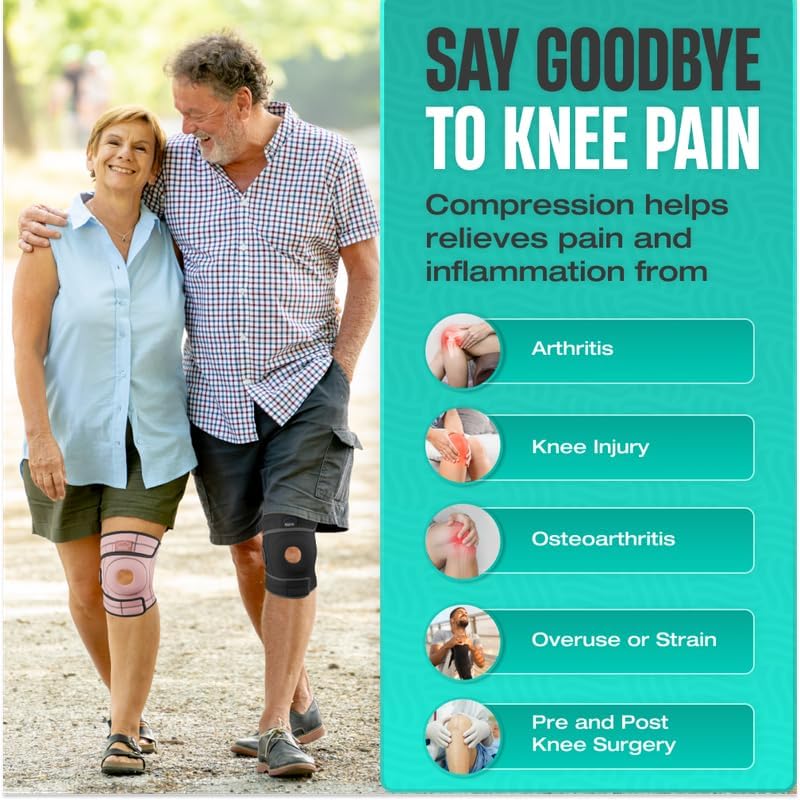 Image of Modvel ELITE Knee Brace for Men & Women - Patella Gel Pads & Side Stabilizers for ACL, Meniscus Tear, Arthritis & Injury Recovery - Maximum Support for Running, Sports & Joint Pain Relief