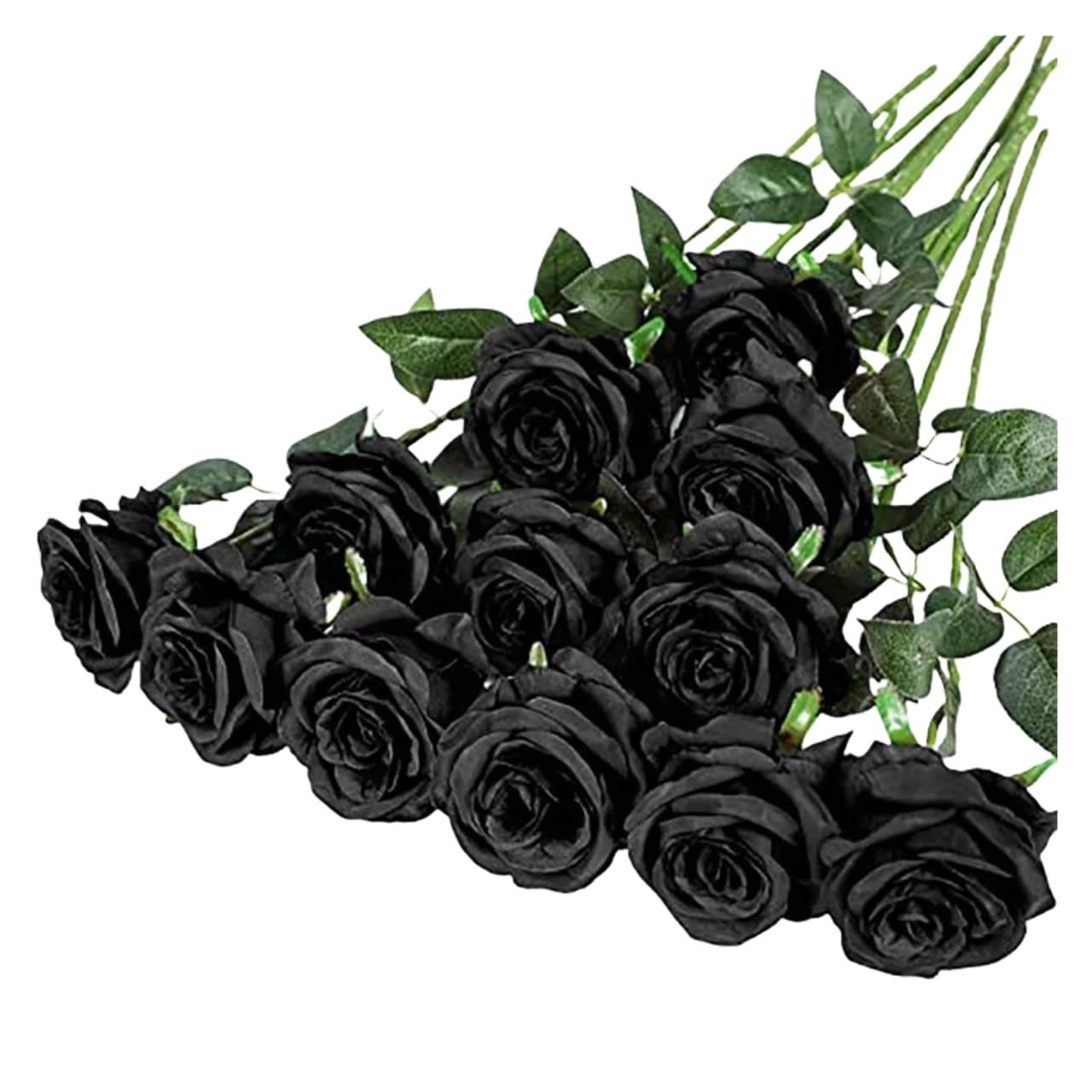 MWAHJU 12pcs Realistic Artificial Rose Bouquet For Weddings, Birthdays, And More For Floral Arrangements And Home Decormeasurement For Home