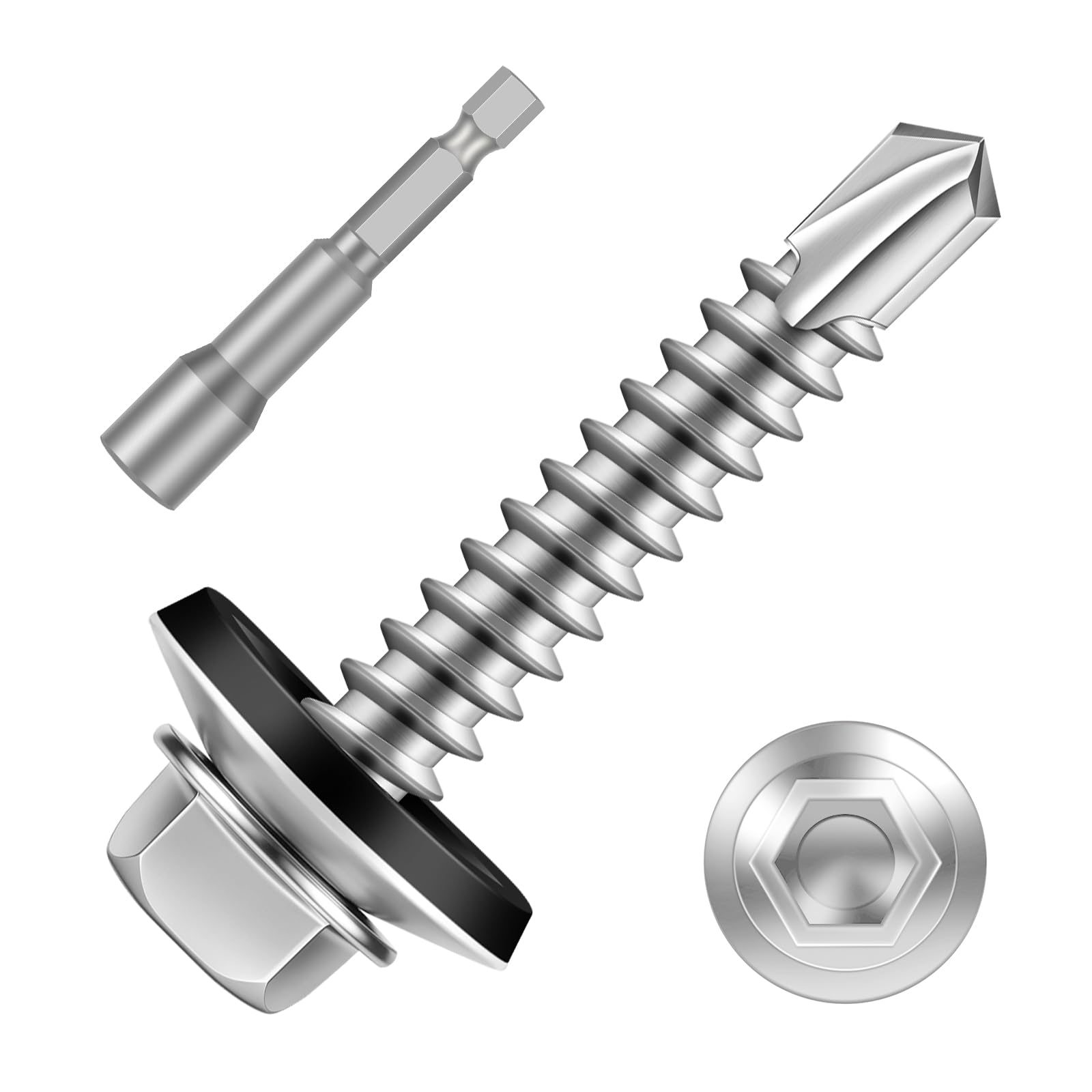Zinc Plated Roofing Screws - 100 PCS -11