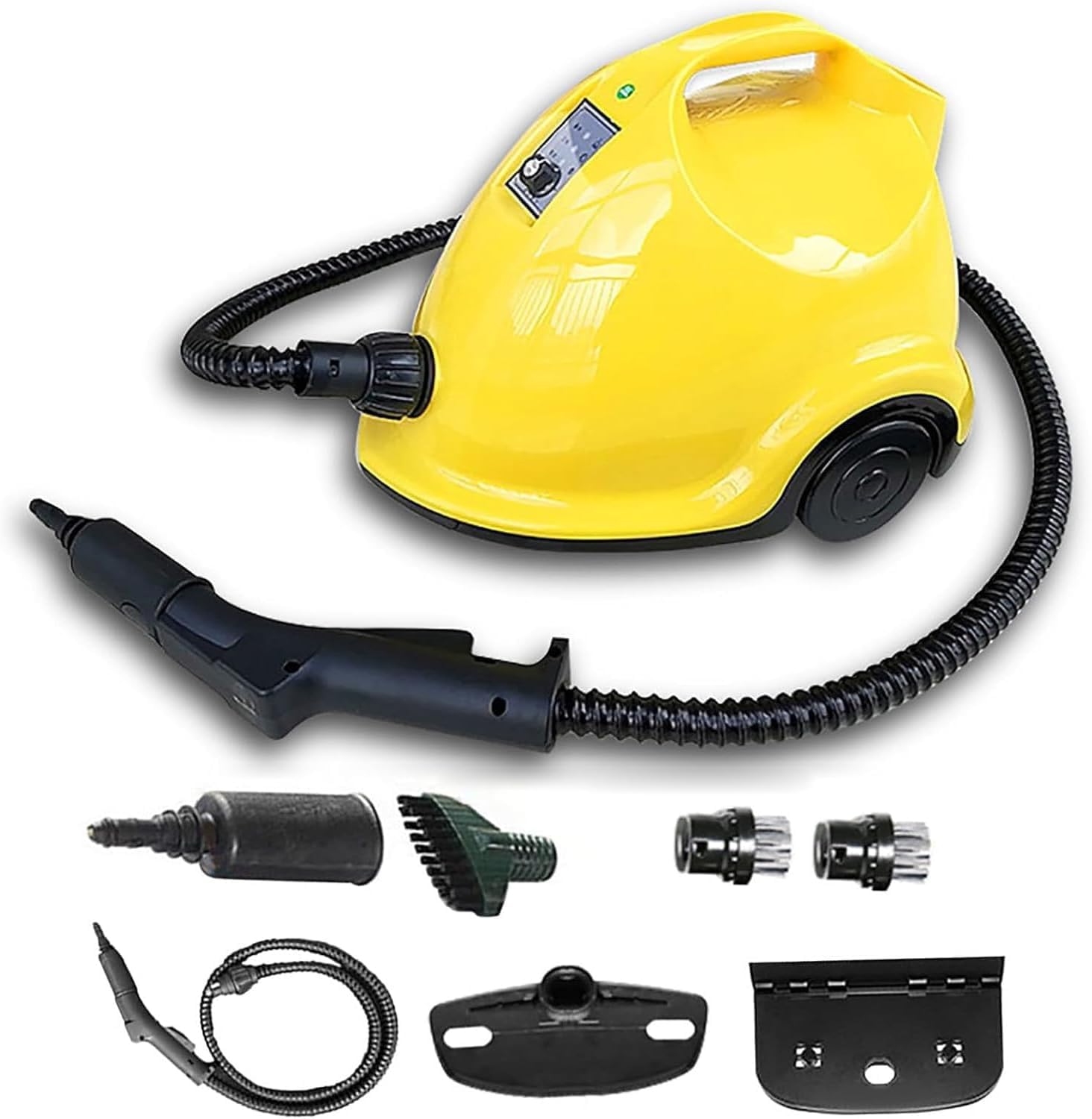 Limpiador a vapor, potente fregona multiusos de 1800 W con tanque de 2 litros y 6 accesorios para el hogar, suelo, alfombra, cocina, azulejos, sofá, coche, tratamiento de chinches