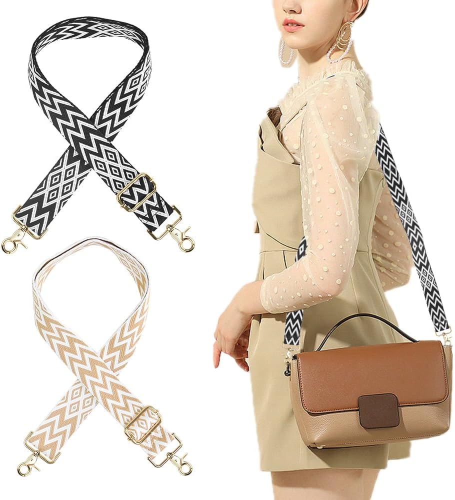Tracolla In Pelle Per Borsa Donna: Regolabile 107-123 Cm Con 2 Adattatori - Cinghia Di Ricambio - 3