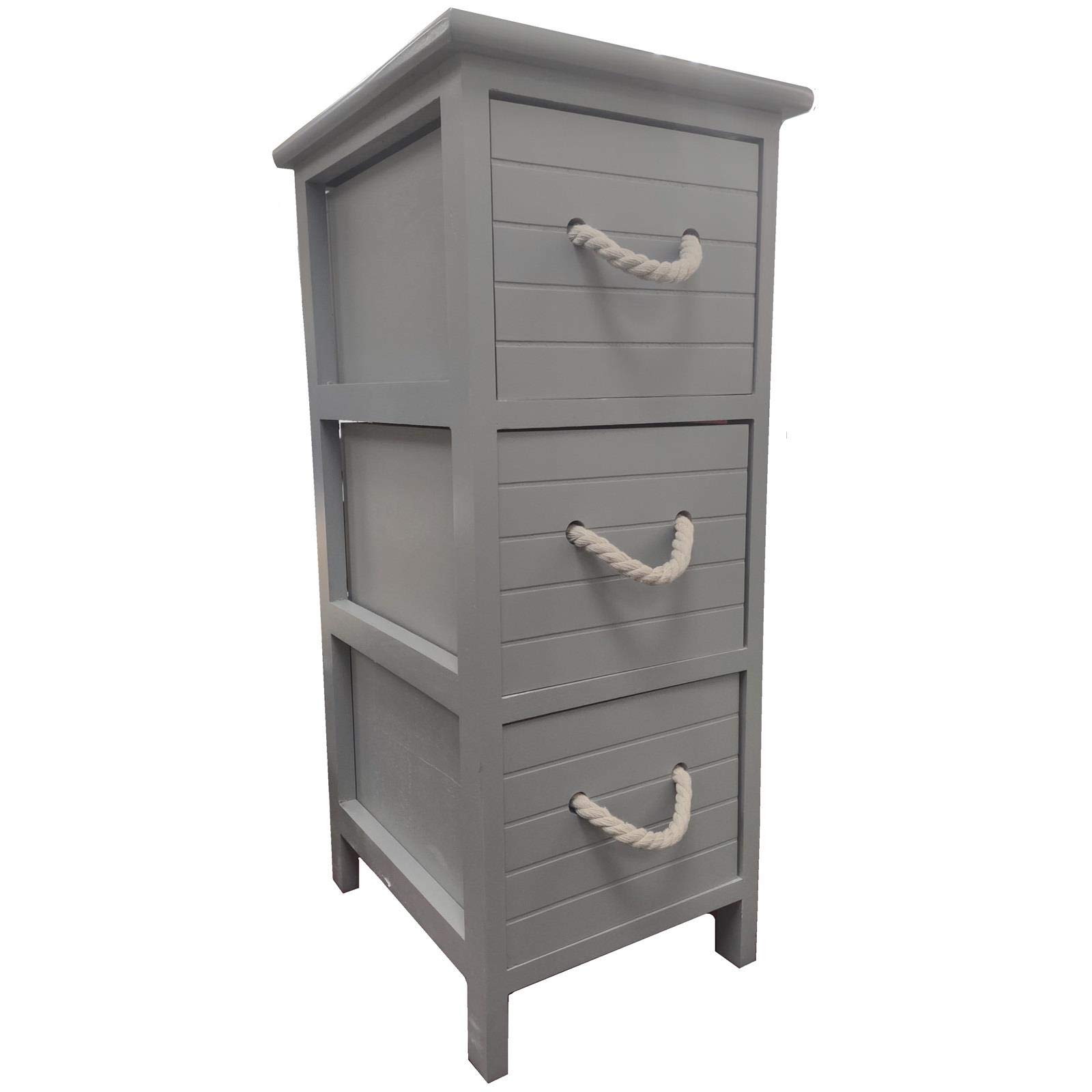Buy Gr8 Home Freestanding Nautical 3 Tier Wooden Grey Bathroom