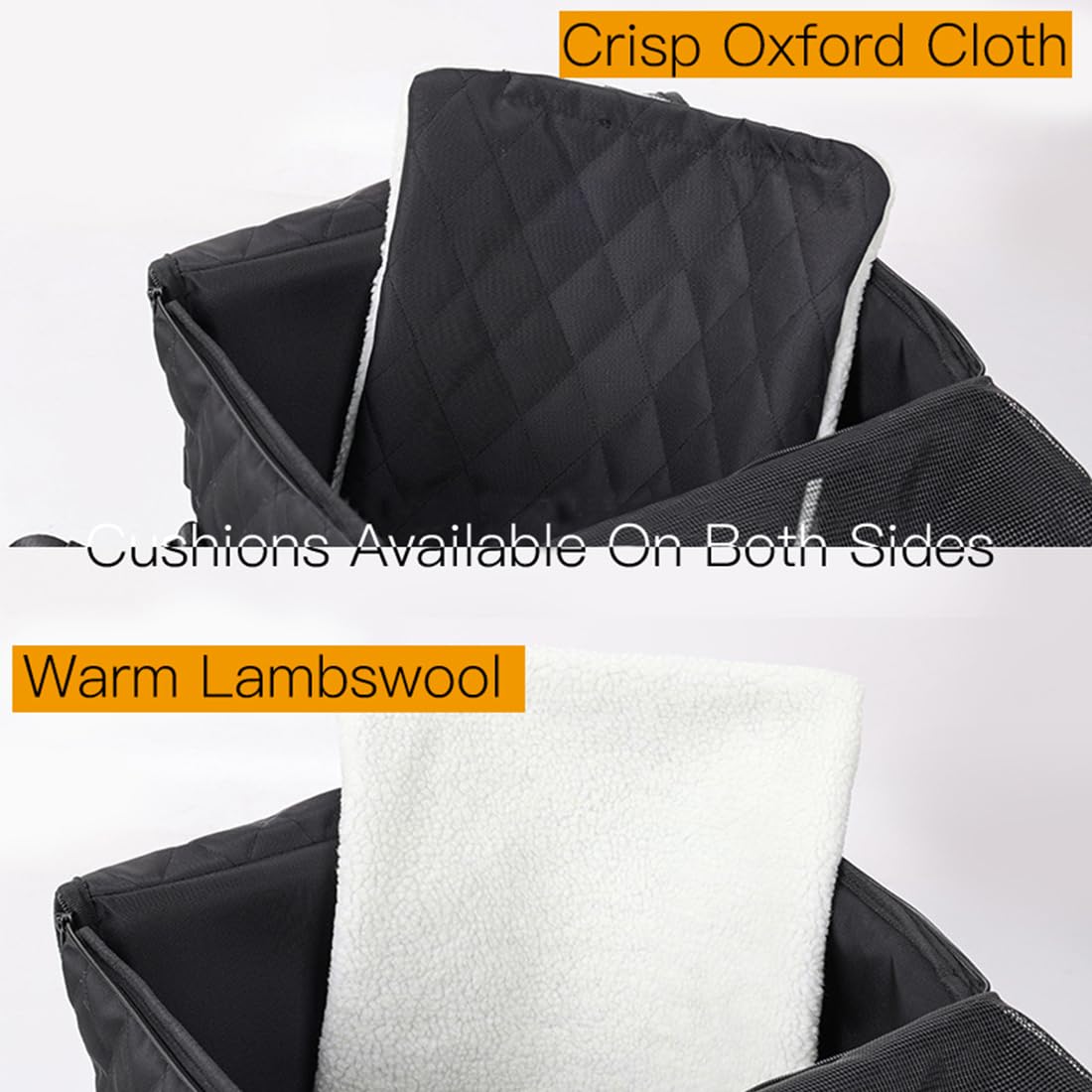 Dog Car Seat and Bed Combo - Versatile Pet Car Seat, Dog Seat, and Cozy Dog Bed for Car Rides. Ideal for Small Medium Pet for Cars, Trucks, and SUVs.