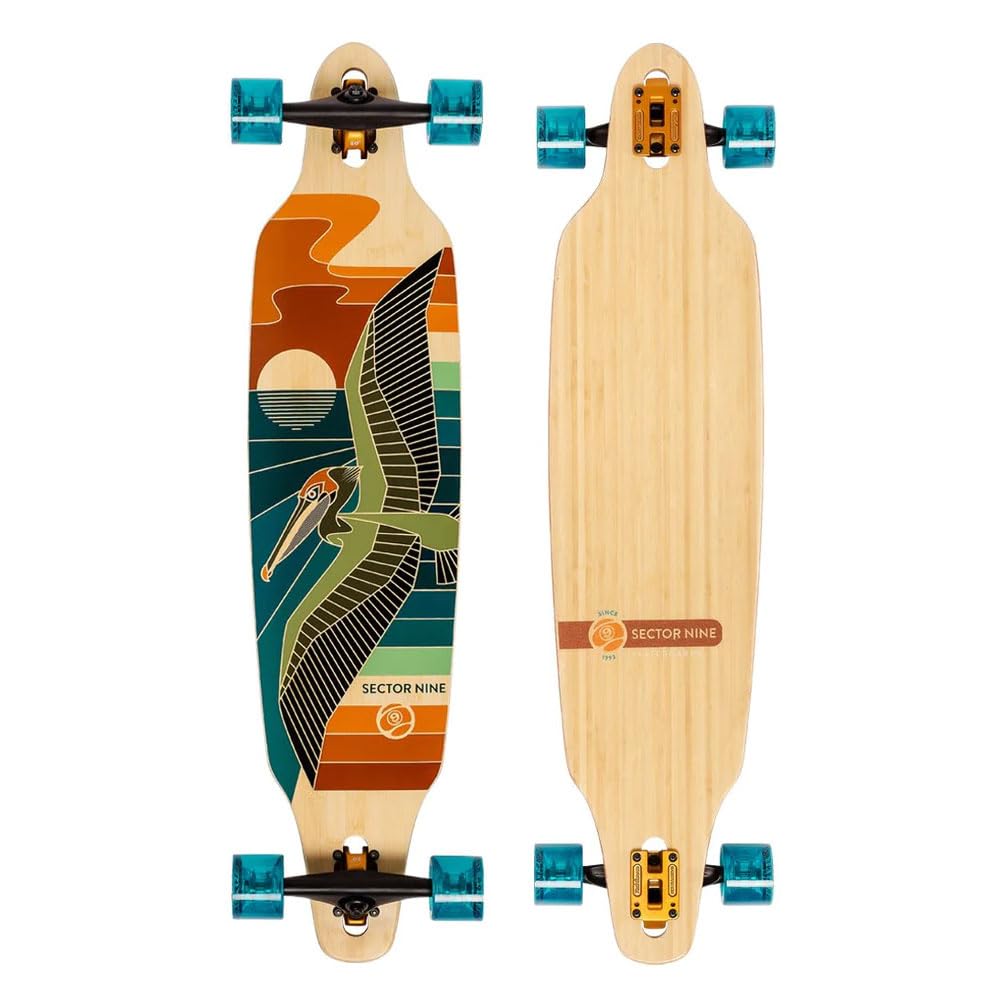Sector 9Longboard Complete Drifter Lookout Drop Through Bamboo 9.625" x 41.125"