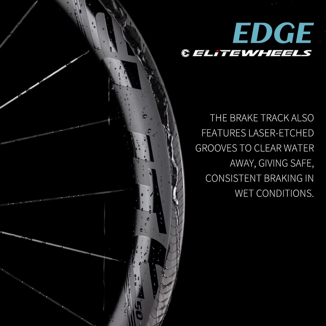 Amazon.com : ELITEWHEELS Carbon Wheels Edge 700c Rim Brake