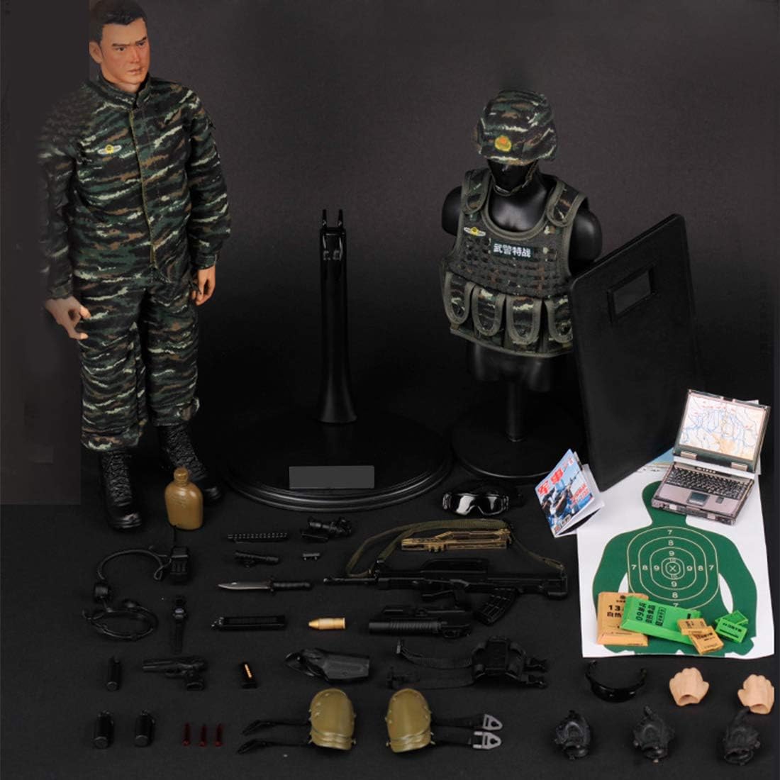 JOMIOD Militaire Soldat - Police Armée, 1/6 30CM Soldat Action Figure Modèle, Collection de Jouets Militaires par des Fans Militaires