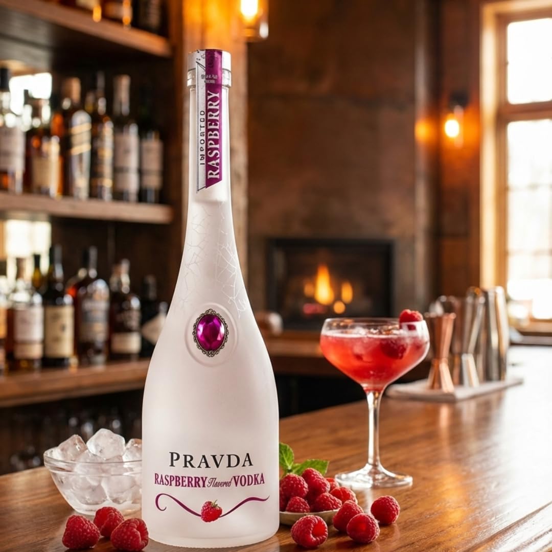 Pravda RASPBERRY Flavored Vodka 37,5% Vol. 0,7l