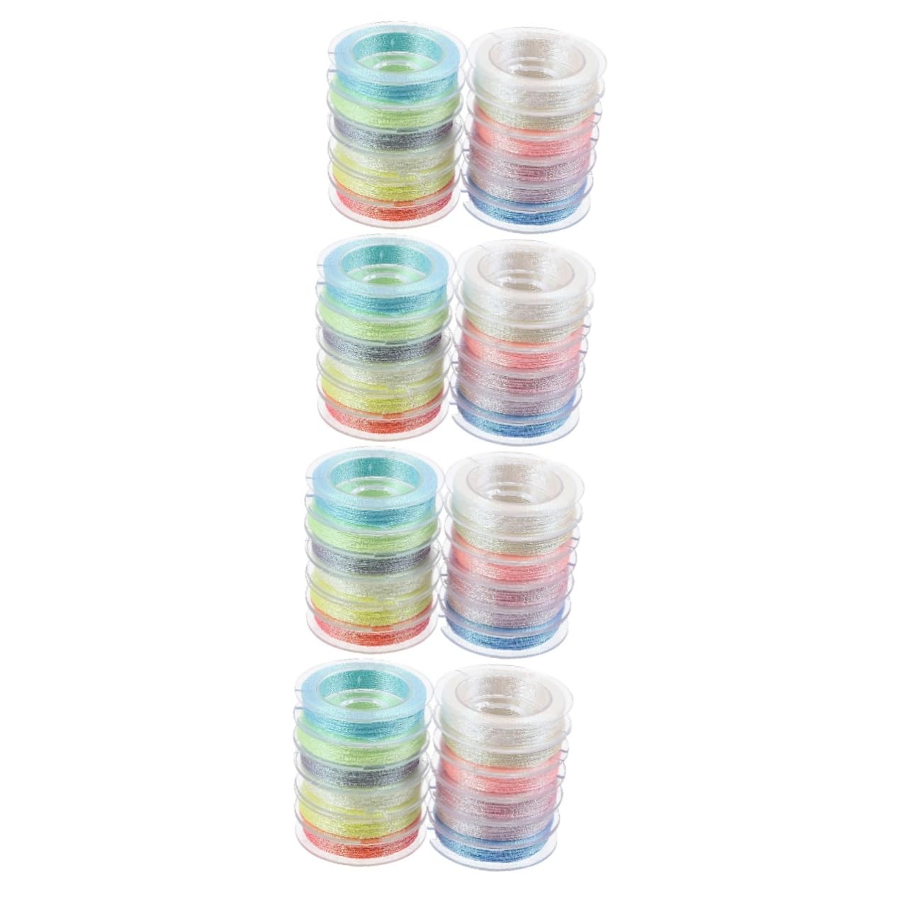 DOITOOL Hilo De Bordar Luminiscente Multi Función De Hilo De Coser Para Manualidades Para Bordar Y Diy Colores Vibrantes Para Proyectos 12 Rollos*4